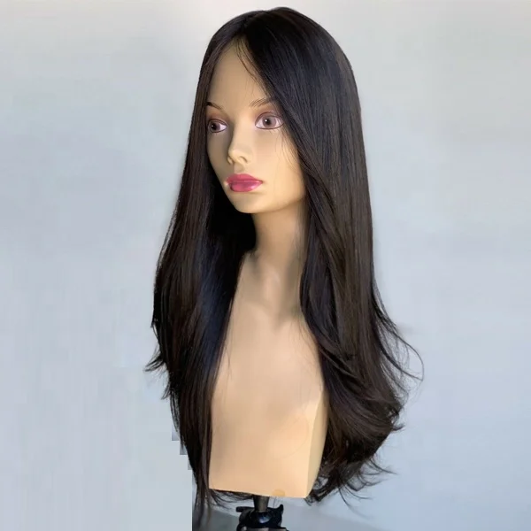 
100% European virgin silk base hair topper jewish wig topper double drawn full end full coverage wefted Topper 
