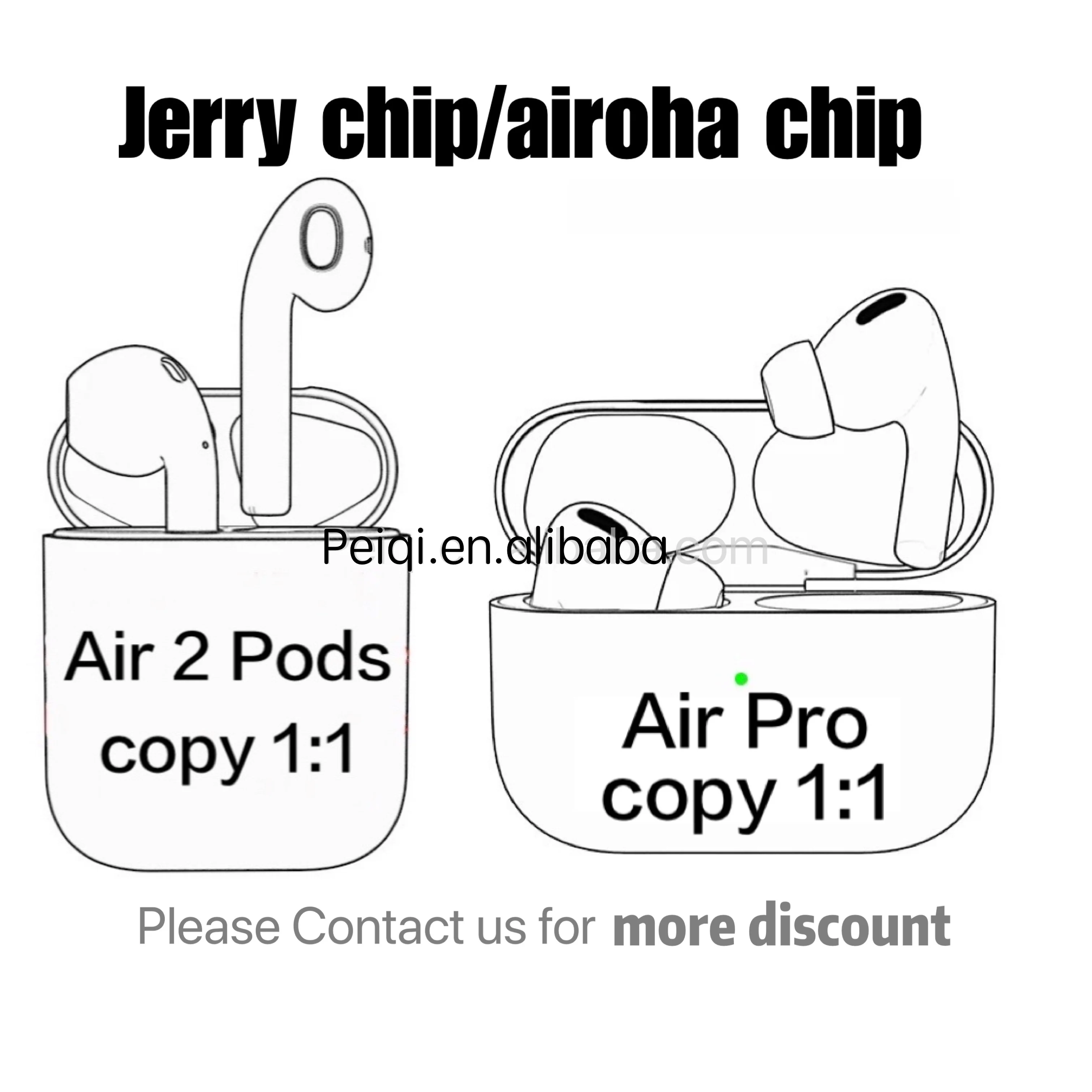 
 Быстрая Доставка air 2 air 3 Gen 2 Gen 3 jerry chip/ airoha chip Rename GPS Wireless Air Pro Наушники-вкладыши Pods AirPro TWS  