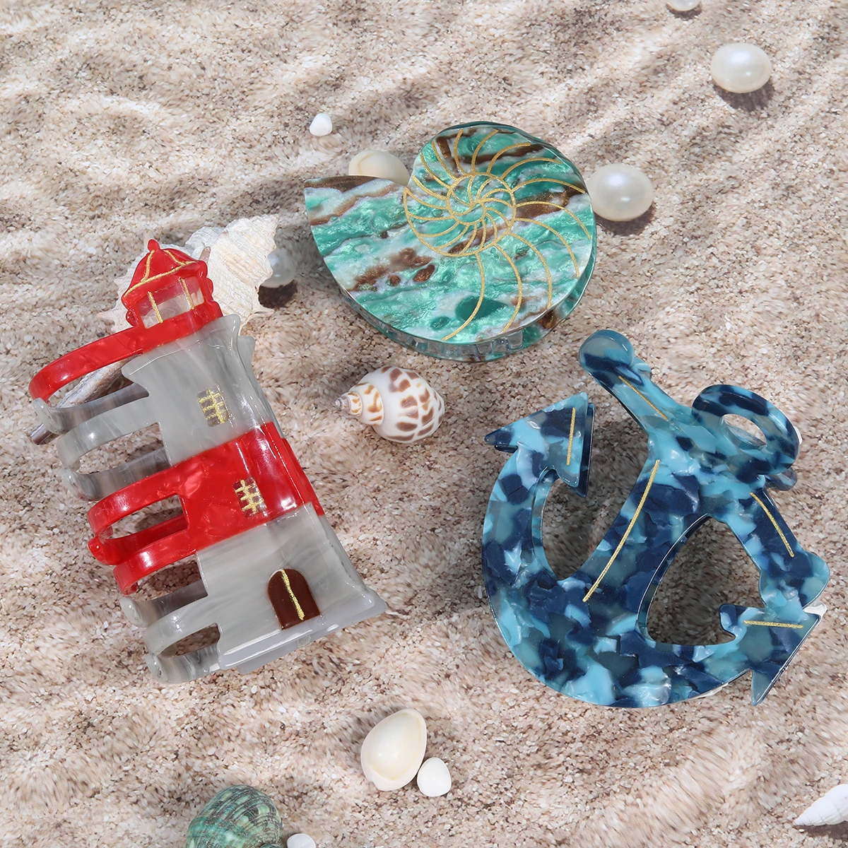 personalized cellulose acetate hair claw high quality custom hair claw for women