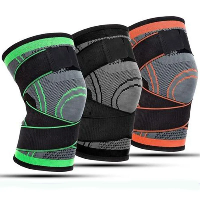 Amazon Hot Selling Baskerball Sports Protective Anti Slip Knee Brace Pressurized Ankle Pads Joint Bicycle Gym Knee Sleeve