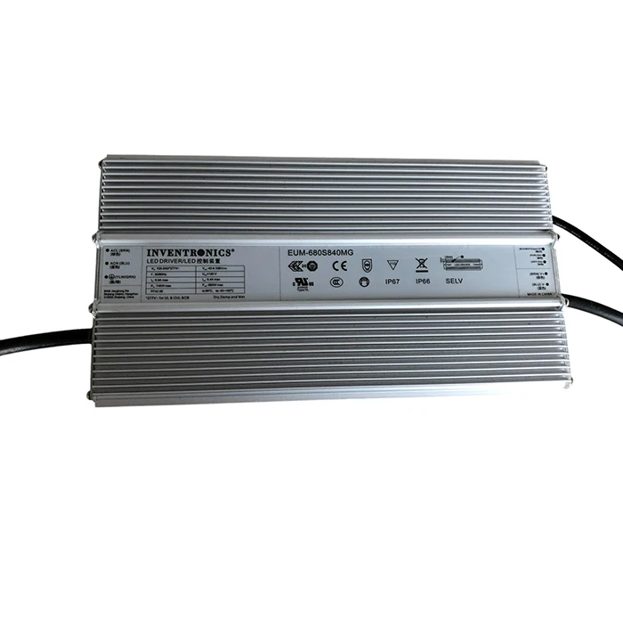 PWM Dimming High Efficiency Inventronics 680W LED Driver for high mast sports light etc.