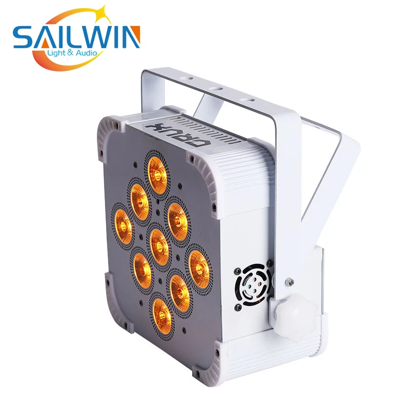 USA STOCK Battery LED UPLIGHT DJ LED Par Projector 9X18W RGBAWUV Disco LED Stage Lighting