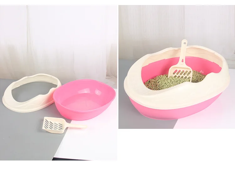 Cat supplies large special anti-spatter full semi-closed cat excrement basin kitten deodorizing cat toilet