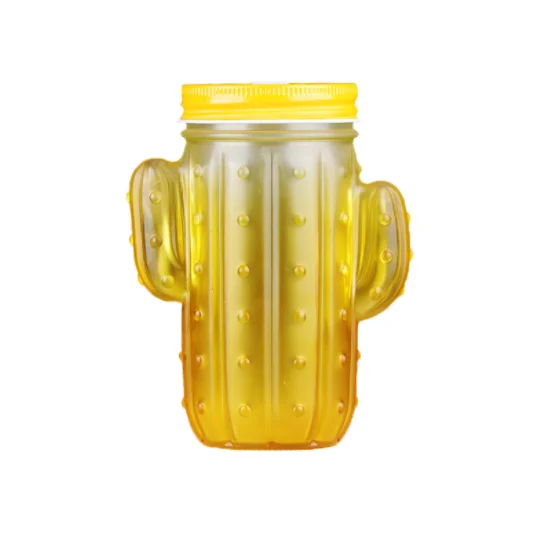 Progressive Color Mason Cup cactus frosted glass juice drink cup