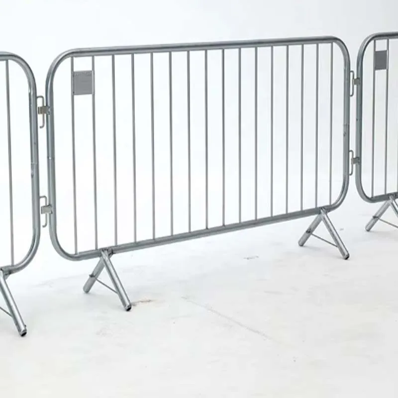 2m Crowd Control Barricade Portable Steel Security Fence for Concerts & Events Wire Construction Parking Barrier Waterproof