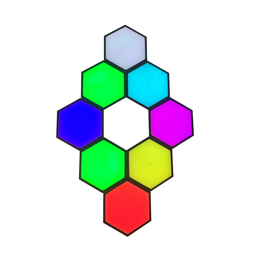 Indoor Nordic Custom Modern mini Designer Up and Down Touch Hexagonal Lighting Touch LED Wall Lamp Decor Tiles For Home Bedroom