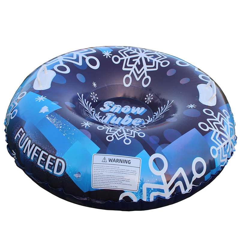 D02 colorful new design Cold resistant material Phthalate-free Heavy duty PVC inflatable snow  sled tube  inflatable snow sled
