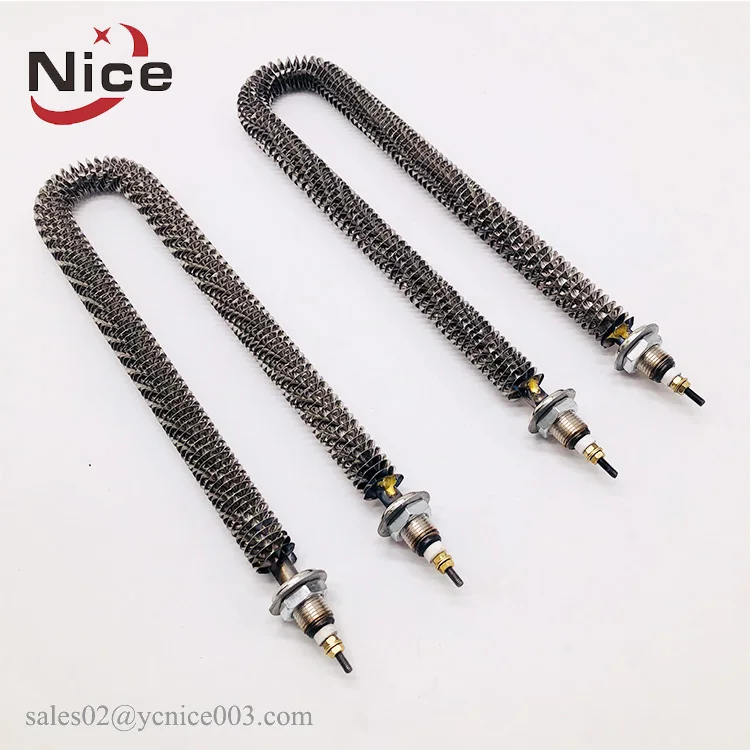 240V 2.5KW ребристый трубчатый нагреватель для термоусадочный туннель