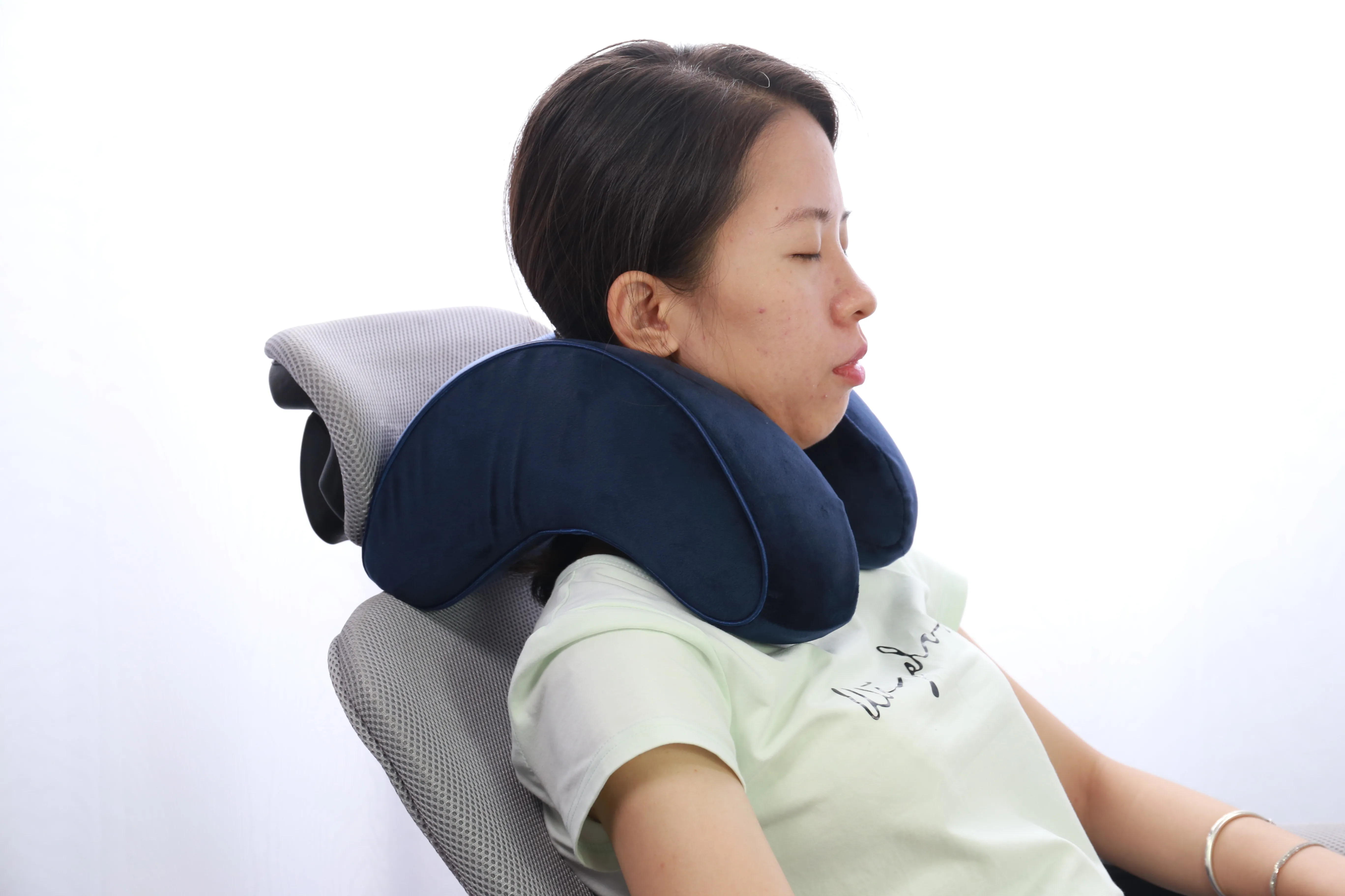 Portable Nap Orthopedic Chin Support Travel Arm 3 In 1 Neck Pillow Headrest Pillow/ Slumber Pillow