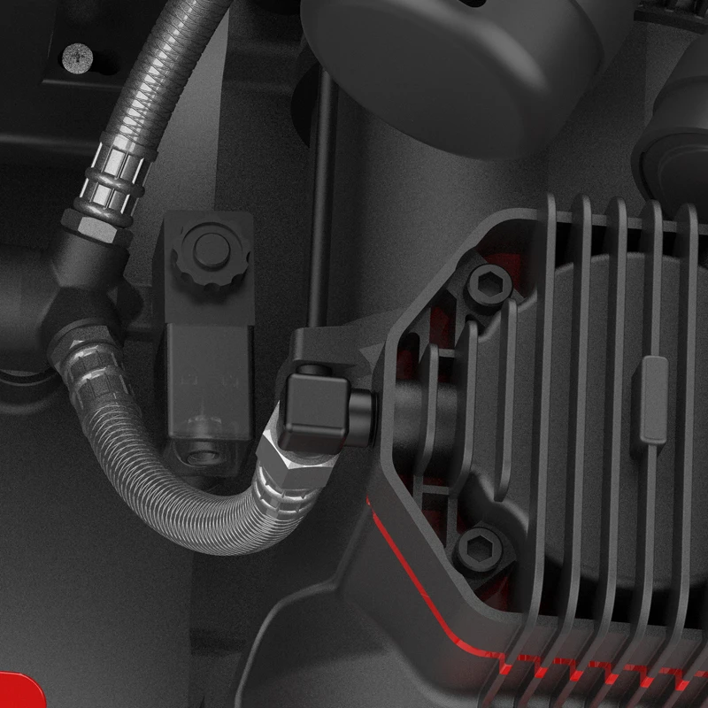 AC 220v 60hz Silent Air Compressor 120liter Tank 4hp 4 Piston Air Compressor Oil Free