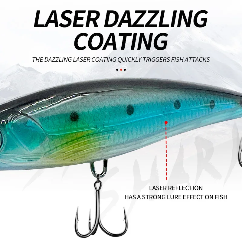 11cm/13.5g Fishing Lures Classic Style Minnow Fishing Bait Fishing Pesca Head Isca Artificial Glide Jerk Bait