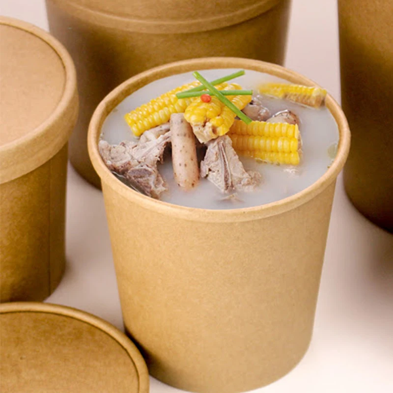 
Paper Cups Wholesale Multi-size Custom Printed Disposable Kraft Paper Cup With Lids 