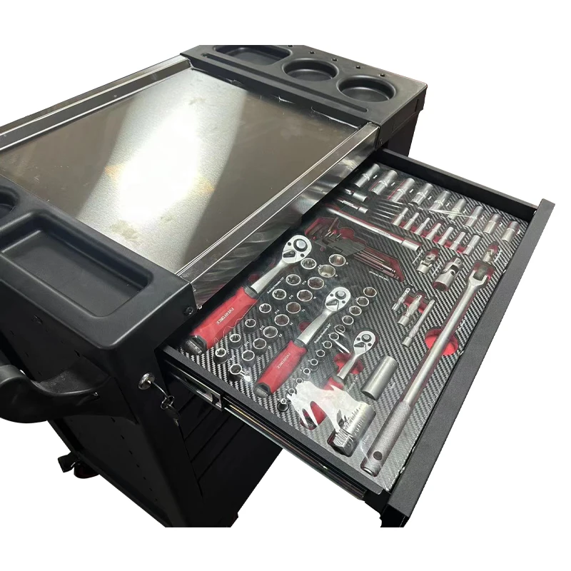 Heavy Duty 5 Drawers Boxes Storage Tool Box Trolley Storage Cabinet Roller Tool Cabinet With Handle And Wheels