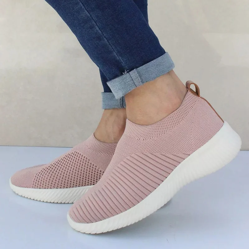 Breathable Women Shoes Spring Summer Slip On Flat Female Shoes Plus Size Loafers Flats Dropshipping