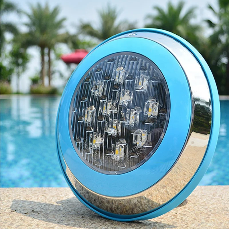 
IP68 3000K 6000K Blue 18W Led Swimming Pool Light 12V AC DC Lamp Under Water Swimming Pool Lights 