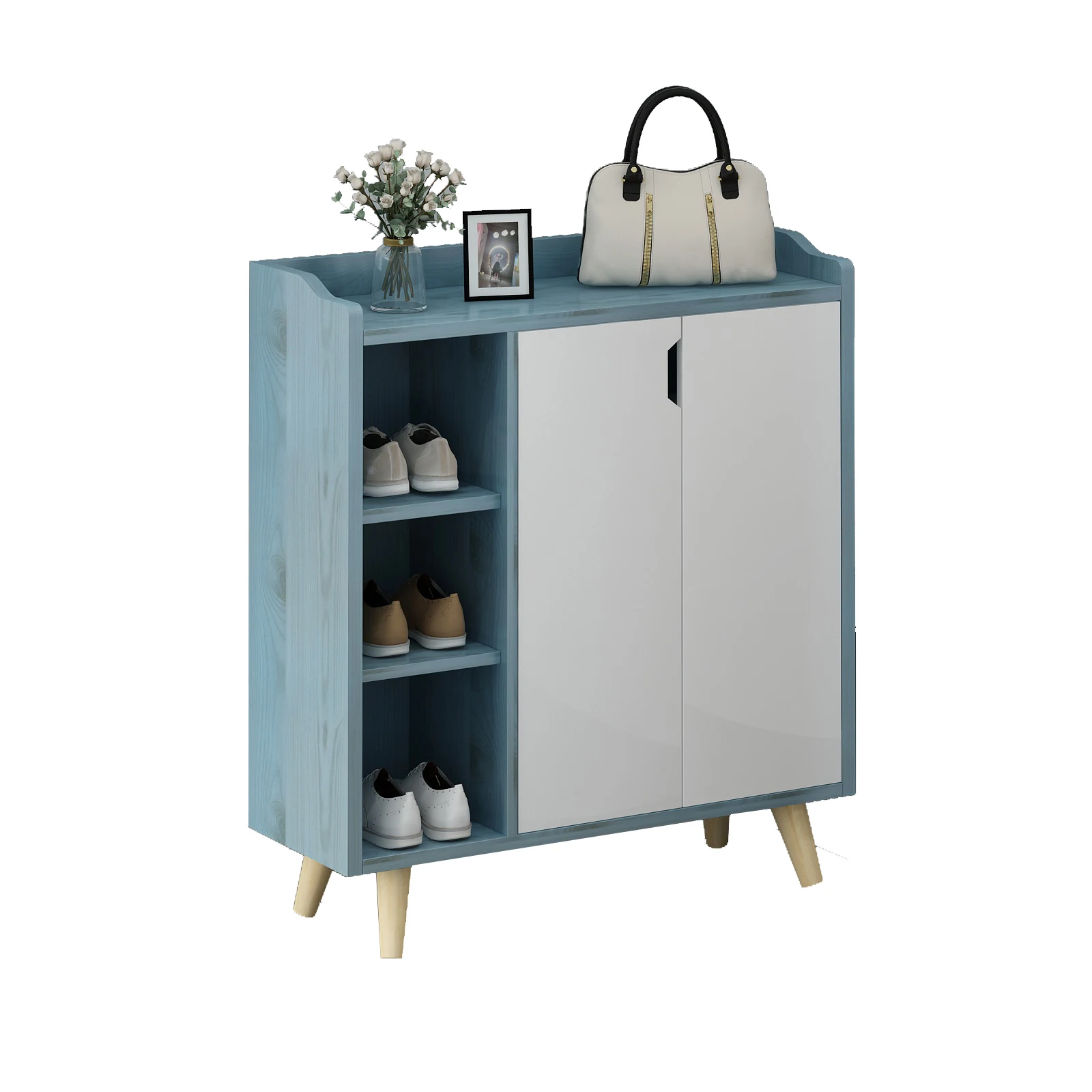 Шкаф для обуви с 3 дверцами, оптовая продажа, шкаф для обуви из ДВП