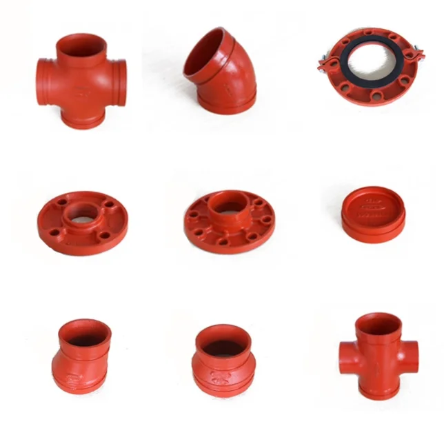 Factory Sales Ductile iron pipe fittings FM iron grooved concentric reducer manufacturer for fire fighting