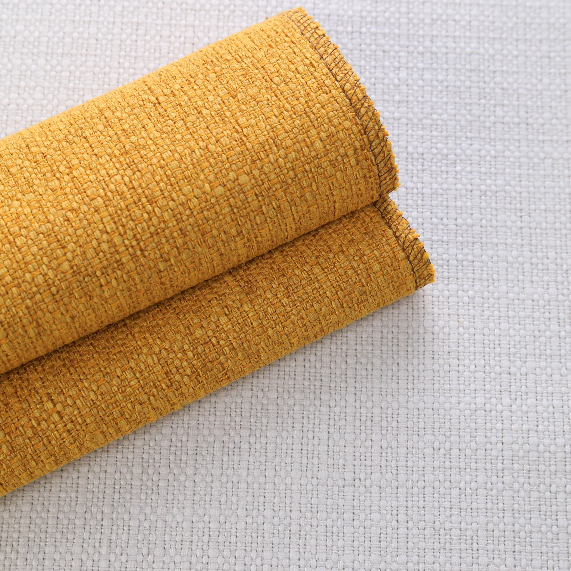 RUN&FUN panama linen looking fabric modern living room fabric for sofa 100% polyester upholstery sofa fabric