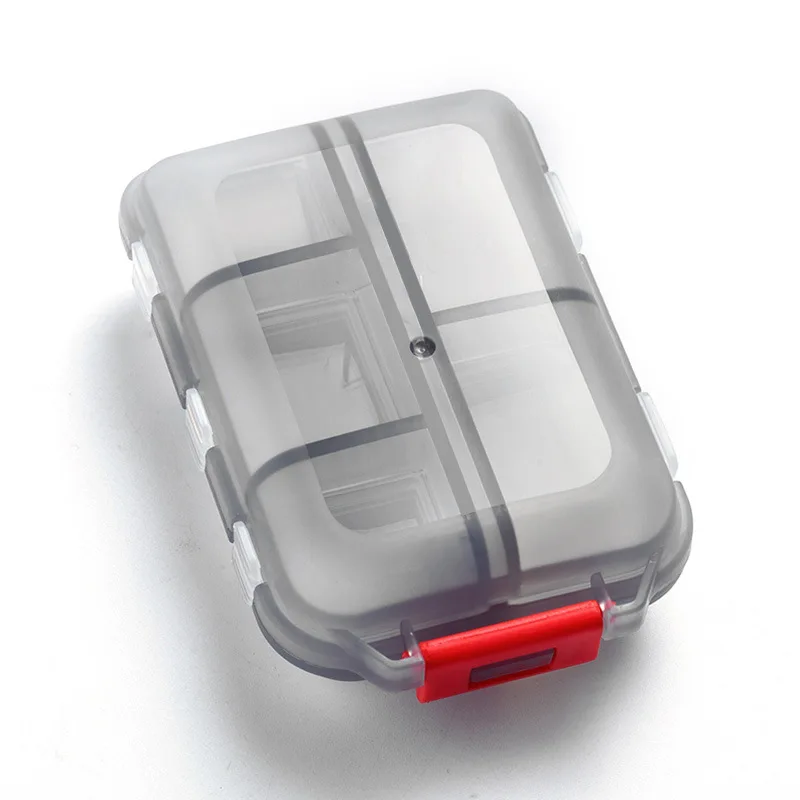 Factory 10 Grids Portable Pill Box Medicine Storage Mini Organizer Ergonomic Large Capacity For Business Traveling Pill Case