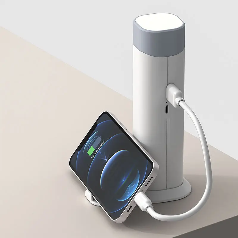 Hot Selling Portable Reading Lamp Folding Rechargeable LED Table Lamp 1200mAh Flashlight Power Bank