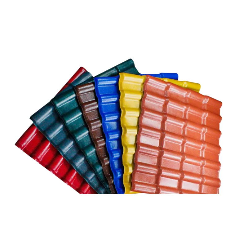 high molecular polymer roofing materials co extrusion PVC and ASA Anti corrosive Composite wave resin Tiles