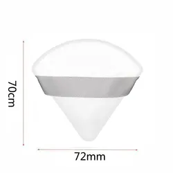 Custom Logo Dry White Black Face Triangle Soft Cosmetic Puff Pure Cotton Makeup Face Powder Puff
