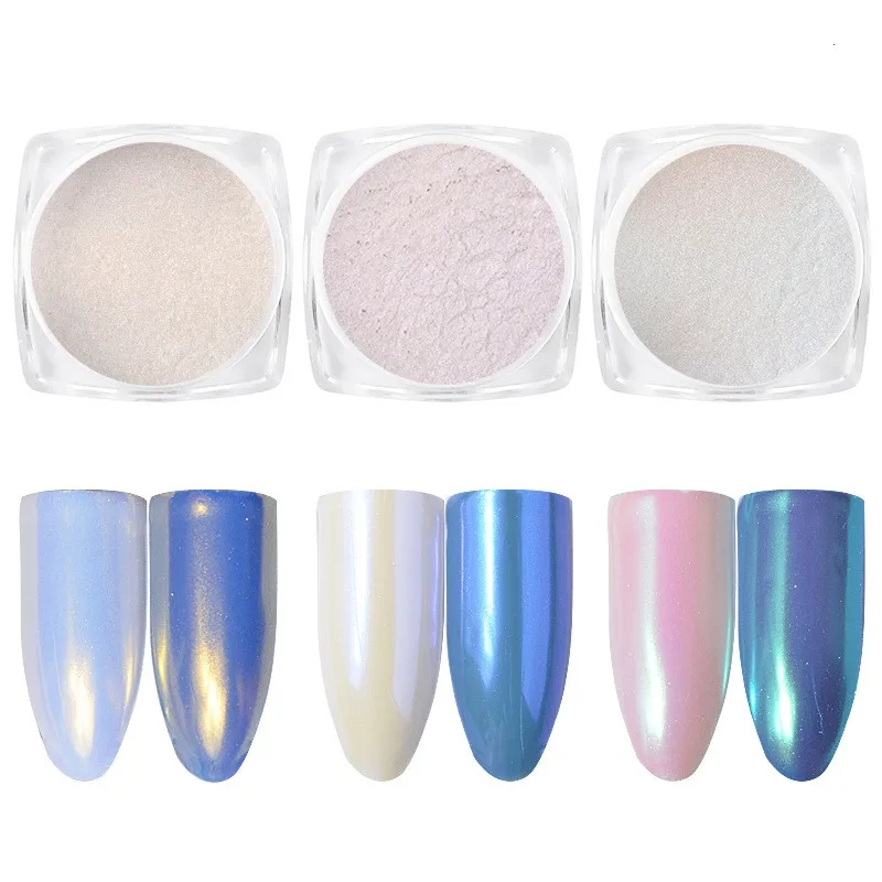 Factory Direct Wholesale Holographic Chameleon Nail Powder Magic Mirror Powder Glitter Nails Pigment