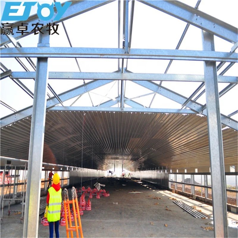 Industrial Poultry Shed Prefabricated Structural Steel Building Chicken House