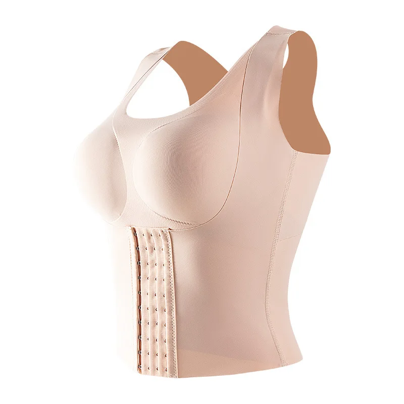 Waist Trainer Women Girdle Posture Corrector Bra Seamless Underwear Slimming Belly Sheath Cross Back Tank Tops Body Fitness Vest