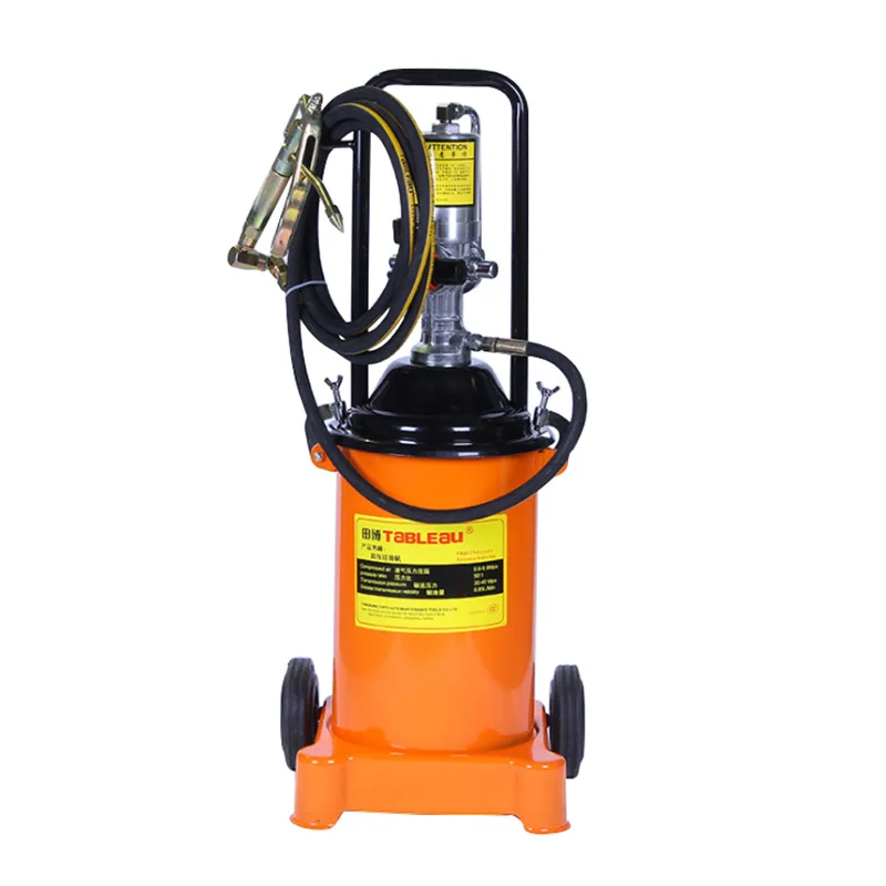 Factory Price High Pressure Pneumatic Grease Pumps 12L Air Operated Bucket Grease Pump Auto Grease Pump Pneumatic Lubricator Gun