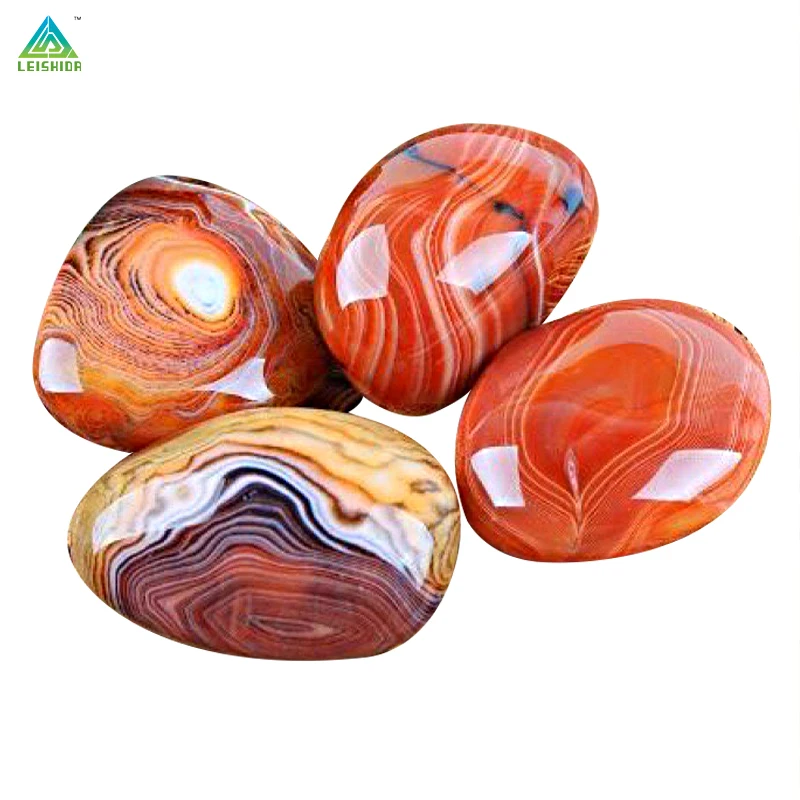 Leishida YuHua Stone Red and Colorful Cobbles & Pebbles in Fish Tank Landscape Garden Pea-Shaped Stones
