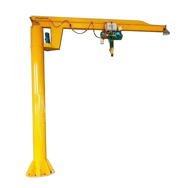 Factory direct 1 Ton JIB crane 360 degrees freely rotating cantilever arm engine crane work station cargo hoist lifting machine