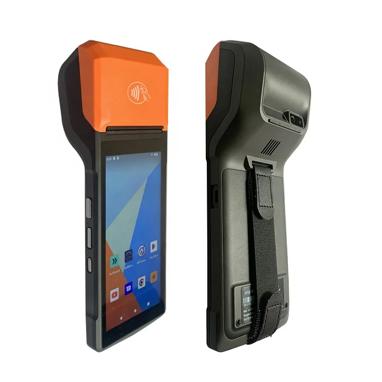 Newest Restaurant Billing System 4G Offline Pos Machine Handheld Pos Android Terminal With Thermal Printer