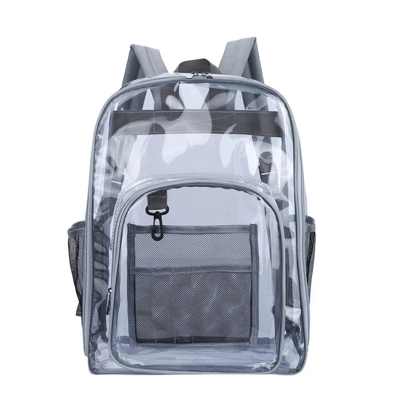 Best seller waterproof mini transparent clear pvc backpack school custom small transparent pvc bag