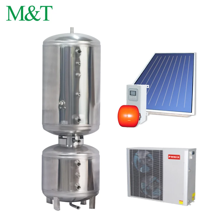 250L 2-1 unit pufferspeicher heizung DHW&Heating heat pump hot water cylinder monoblock double inner tank water heater