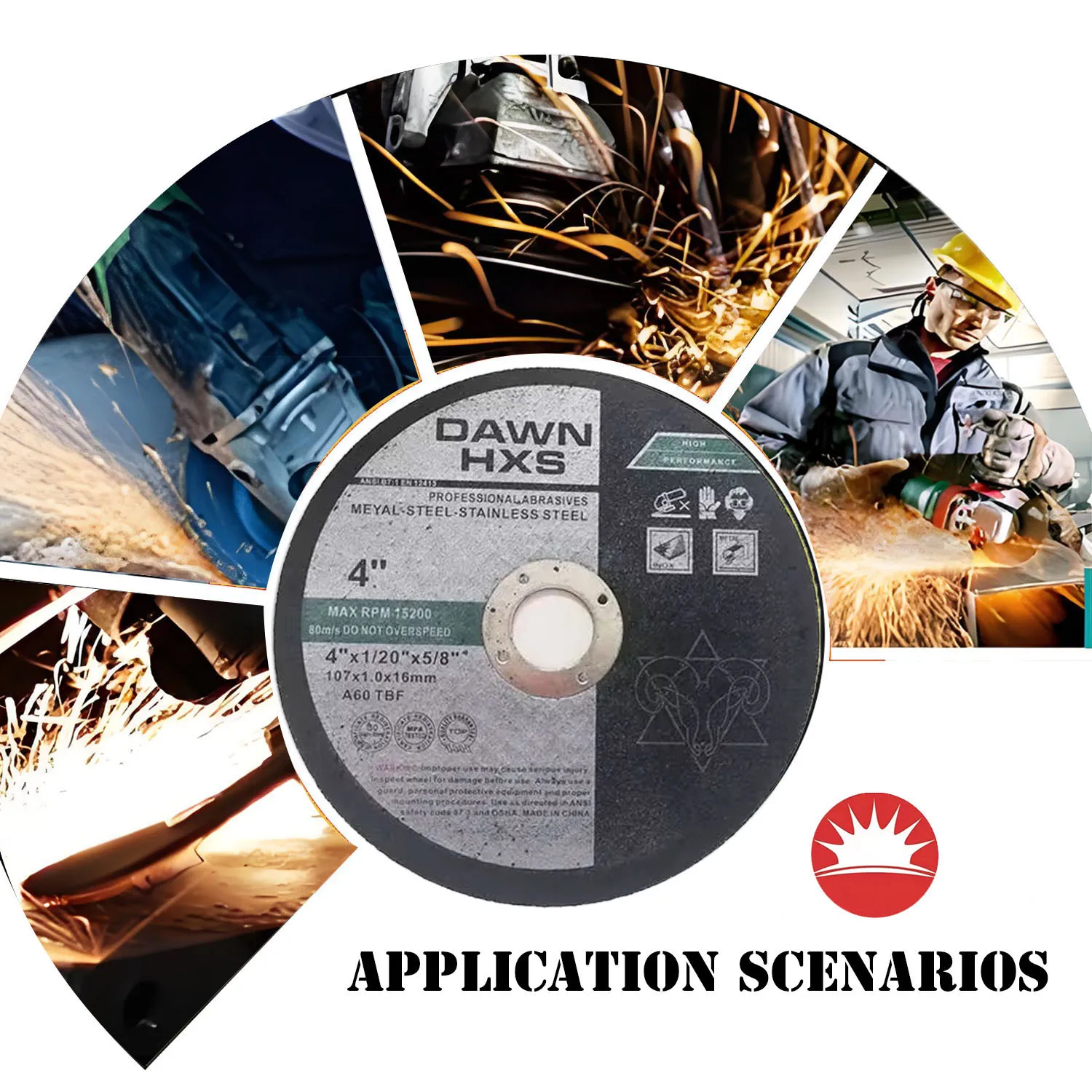 New Abrasive Grinding Wheel Cutting Disc 4inch 4 1/2 Inch 5inch Cutting Disc For Metal Stainless Steel And Carbon Steel