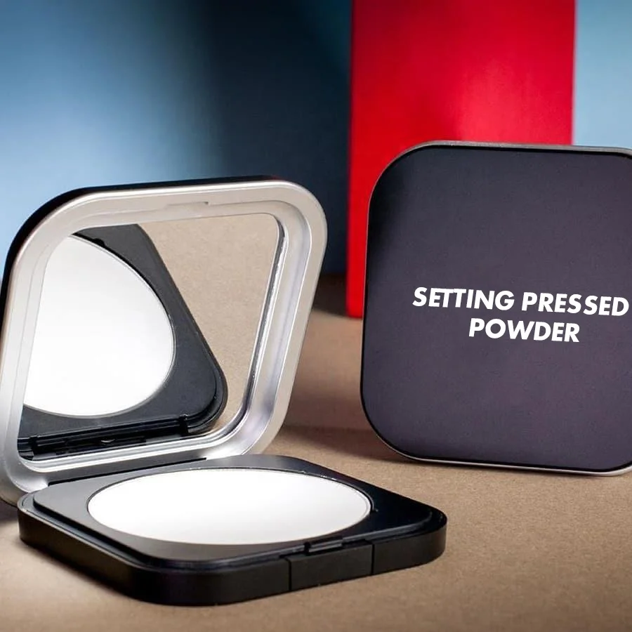 High Quality Face Makeup Setting Powder Compact Black Skin Talc Free Clean Vegan Matte Make Up Setting Powder Private Label