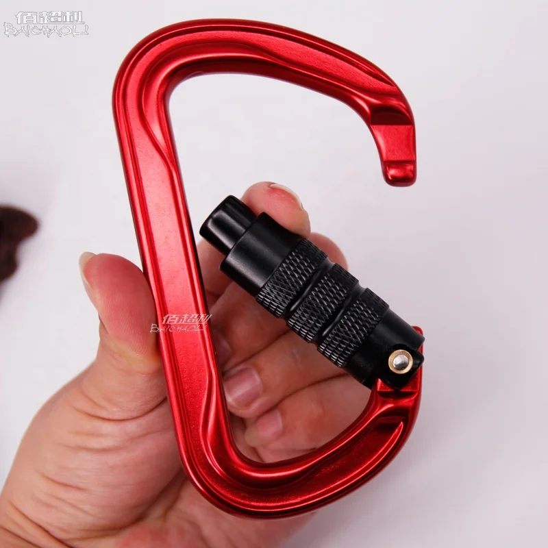 Baichaoli 7075  Aviation Aluminum Automatic locking carabiner hooks