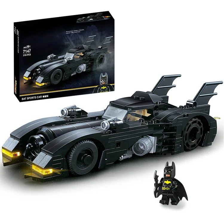 Superhero Reunion Batfighting Vehicle Model Jisi Blocker Puzzle Assembly Toy Export  Building Block Set