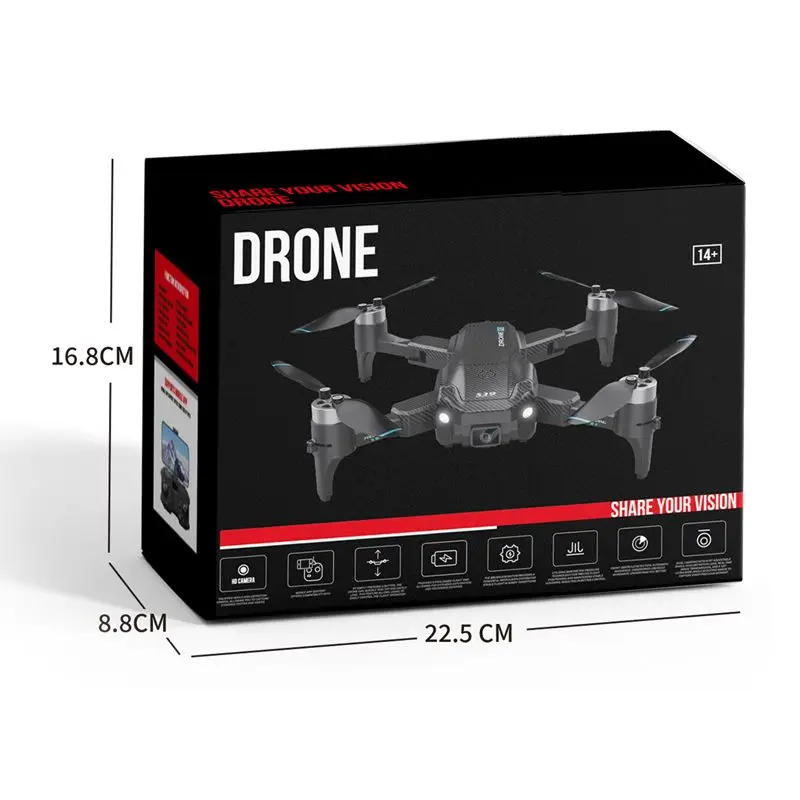 New!!Global Drone GD39 Pro Black Long Range Drone 6-Axis Gyro Drone 2.4GHz Big Size Remote Control Aircraft GIFT TOYS 2024