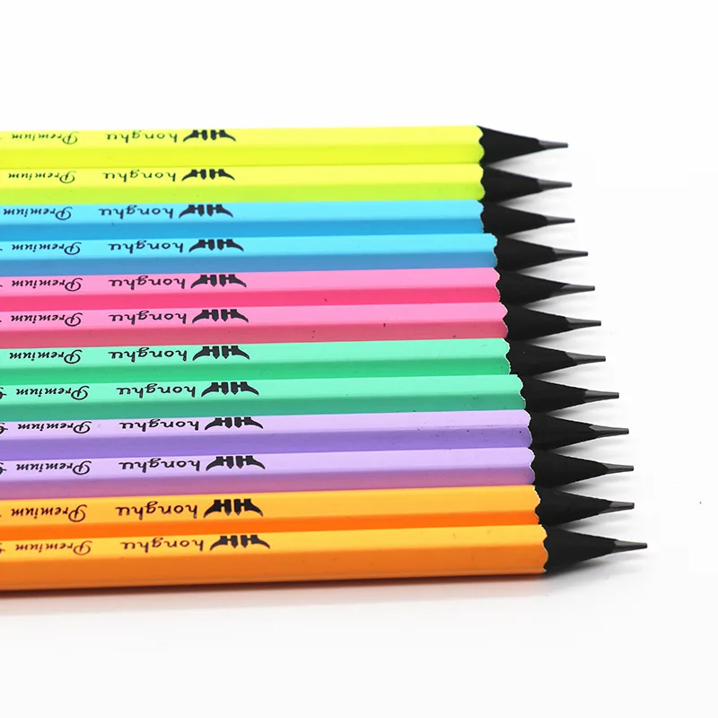 HB Pencil Marcarons Painting With Erase PVC Tube Packing
