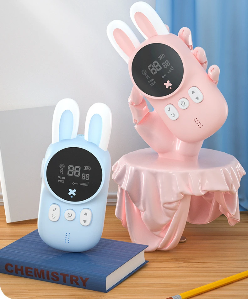 2021 two way Audio long distance child digital talkie-walkie for 3-12 Boys and Girls to Outside Adventures, Camping, Hiking