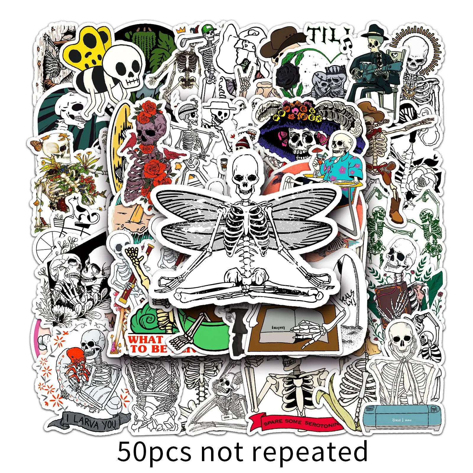 50PCS USA horror movie sticker graffiti halloween animatronics horror for teens skeleton art sticker