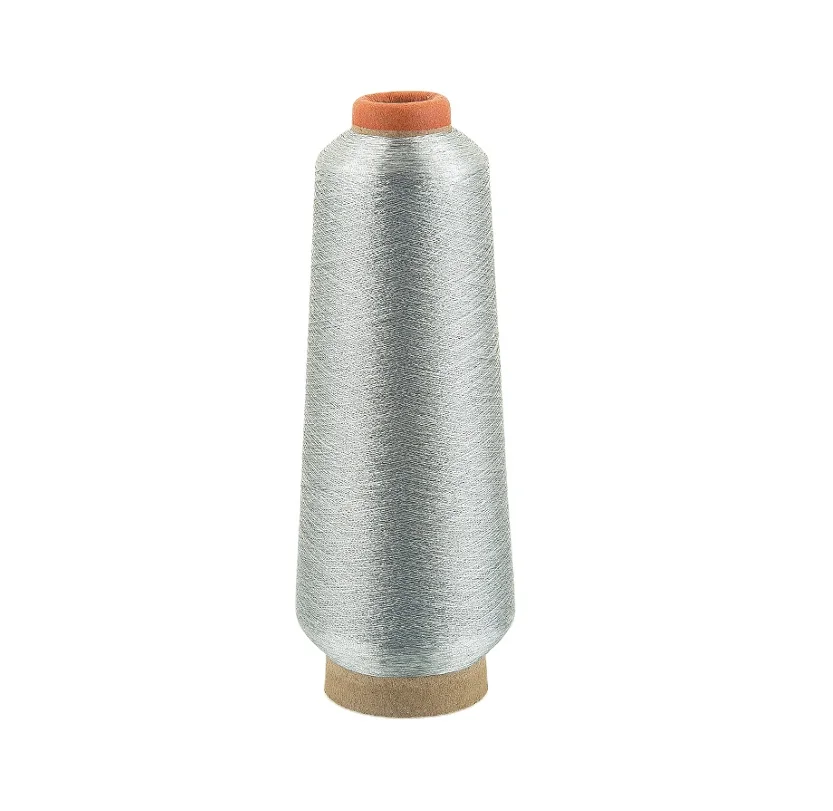 Hot Selling Mx Type 100% Polyester Metal Wire Silver Sewing Thread for Clothing Accessories