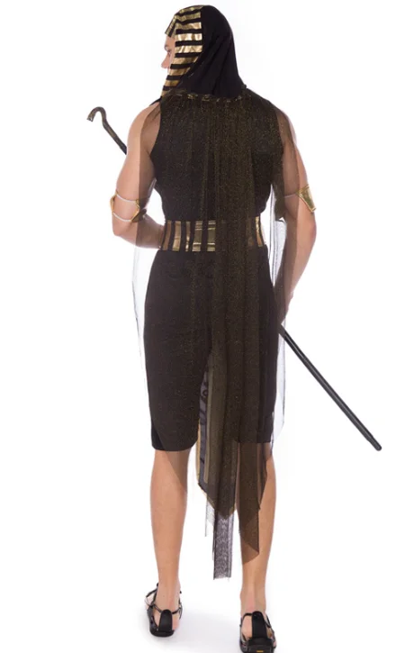 Мужской маскарадный костюм на Хэллоуин, египетский фараон, косплей-костюм