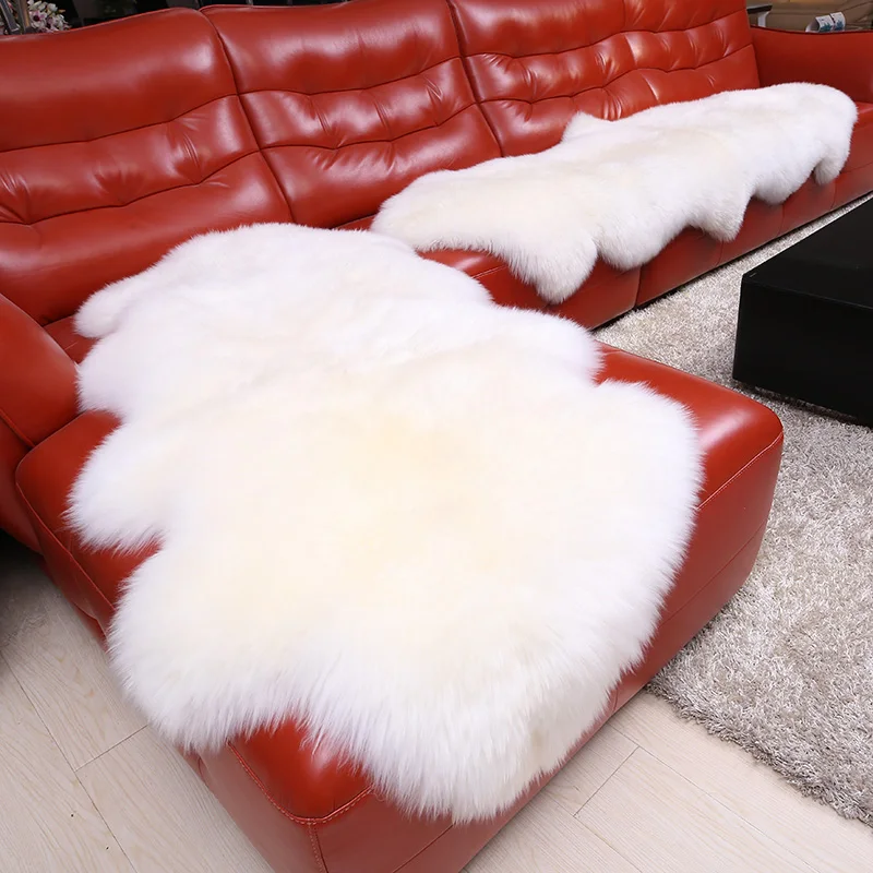 
 Австралийский шерстяной ковер, прикроватное одеяло для спальни, подушки из овчины и меховые диванные подушки  