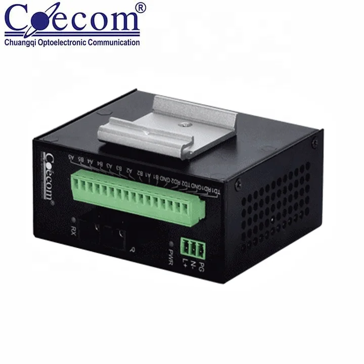 
Cheap Price SC Serial Modem Fiber Optic Single Mode Industrial Fiber Optic Serial Modem RS232/422/485 20km 1310nm 