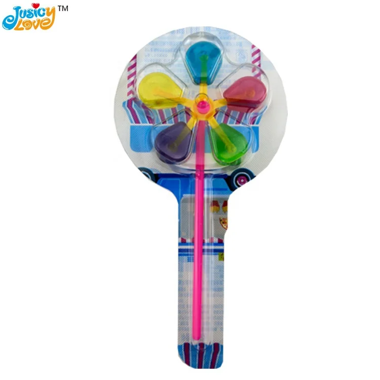 High Quality Colorful Windmill Fruity Flavor Hard Lollipop Candy