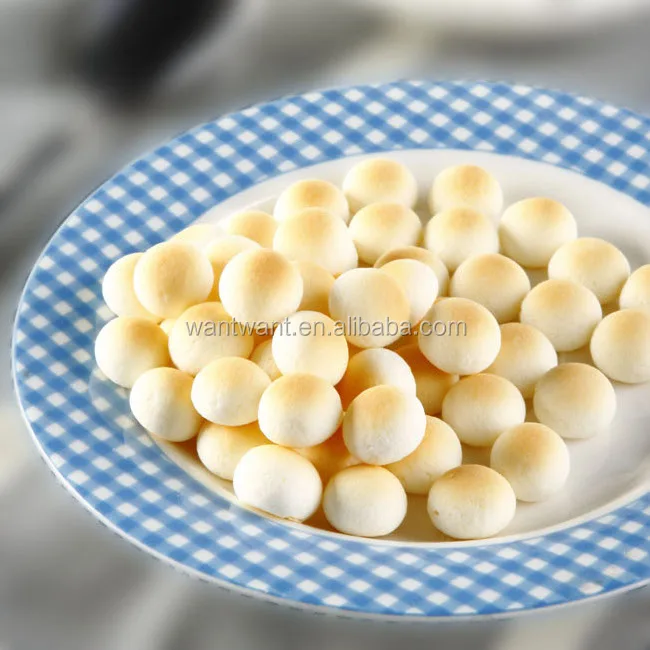 
OEM Ball Cakes Baby Teething Biscuits Milk Flavor 