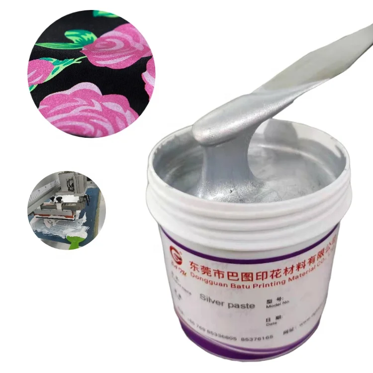 Textile gold metallic ink  Golden Paste  for  Garment Screen Printing